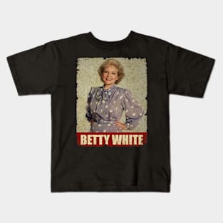 Betty White - NEW RETRO STYLE Kids T-Shirt